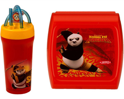

Jaypee Combo Magic Sip & Funwich 2 Containers Lunch Box(500 ml), Red