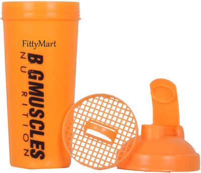 

fittymart fity BIG MUSCLS -34 600 ml Shaker(Pack of 1, Orange)
