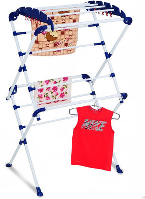 

SWK TS-303 Plastic Floor Cloth Dryer Stand(White, Blue)