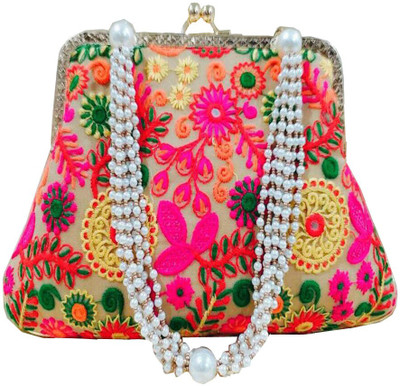

CRAFTBAZAAR Party Multicolor Clutch