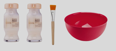 

L'Oreal Paris Imported Power Repair Lipidium Unidose Hair Treatment 10 ml with Mixing Bowl&Brush (Pack of 2)(Set of 4)