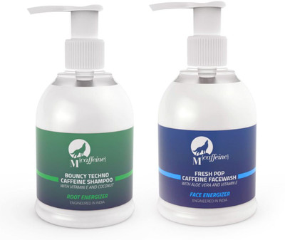 

MCaffeine Combo Pack For Men & Women (Caffeine Shampoo + Face Wash)(Set of 2)