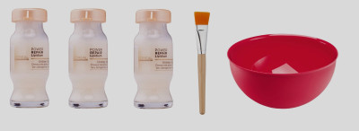 

L'Oreal Paris Imported Power Repair Lipidium Unidose Hair Treatment 10 ml with Mixing Bowl&Brush (Pack of 3)(Set of 5)