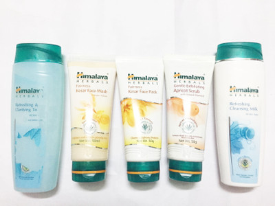 

Himalaya kesar face wash, kesar face pack, scrub, toner, refreshing milk(Set of)