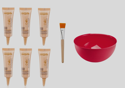 

L'Oreal Paris Imported Primer Repair Lipidium Instant Resurfacing Concentrate Hair Treatment 12 ml with Mixing Bowl&Brush (Pack of 6)(Set of 8)