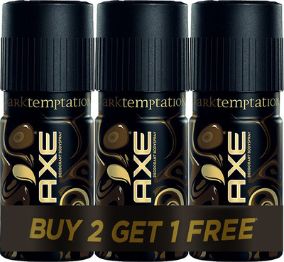 

AXE Dark Temptation Deodorant Spray - For Men(450 ml, Pack of 3)