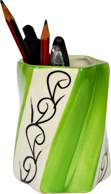 

Gallery99 1 Compartments Ceremic Pens Stand(Green, White)