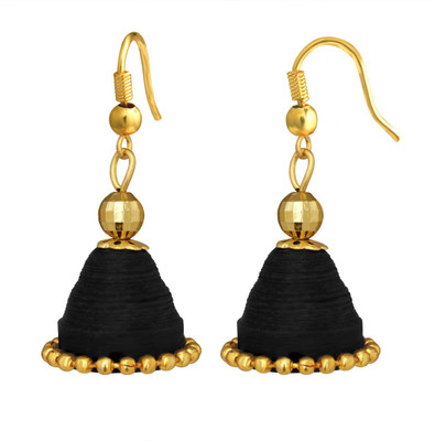 Spargz Indian Traditional Wedding Beauty Lightweight Handmade Quilling Paper Earrings Jhumka For Women Beads Alloy Jhumki Earring available at flipkart for Rs.299