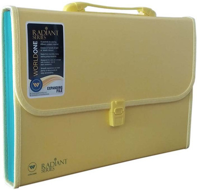 

World One Polypropylene Expanding Folder(Set Of 1, Yellow)