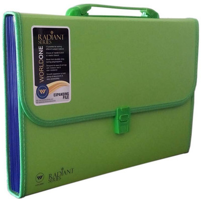 

World One Polypropylene Expanding Folder(Set Of 1, Green)