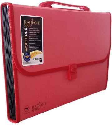 

World One Polypropylene Expanding File(Set Of 1, Red)
