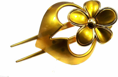 

e Glossy Hair Clutch Hair Clip, Bun Clip, Hair Claw(Gold)