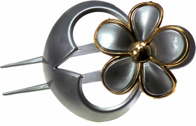 

e Silver Glossy Hair Clip Hair Pin, Hair Clip, Bun Clip, Hair Claw(Silver)