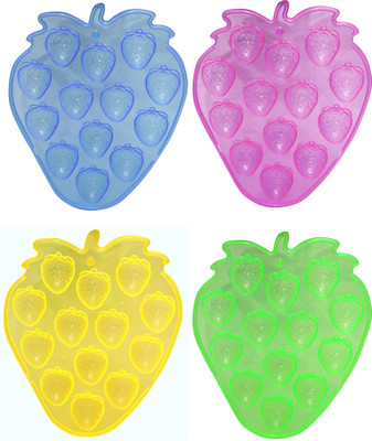 

BLOSSOM TRENDZ Multicolor Plastic Ice Cube Tray(Pack of 4)