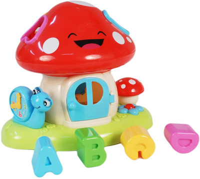 

Miss & Chief Mushroom bricks learning toy(Multicolor)