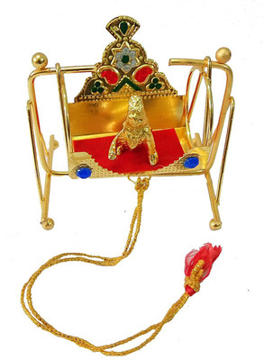 

Nitin collection Beautiful Multicolor Small Laddu Gopal Jhula Jhula