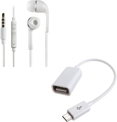 DAKRON Headphone Accessory Combo for Motorola G2(White)