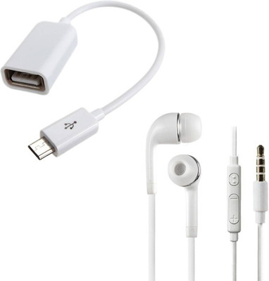 DAKRON Headphone Accessory Combo for Motorola Moto G Turbo(White)