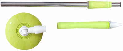 

bajrang Mop 360° spin Cleaning stainless steel Rod Set (Green) Mop Set