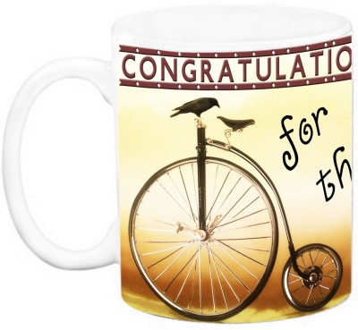 

EFW CONGRATULATIONS - For the better half of your life Ceramic Mug(325 ml), Multicolor