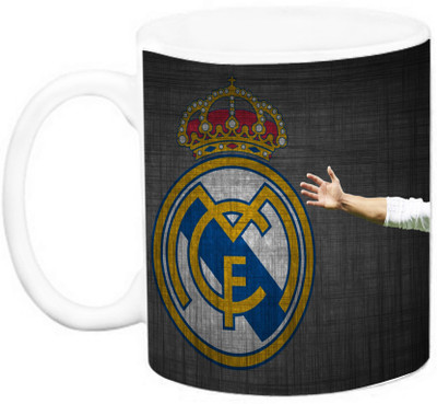

EFW FOOTBALL CLUB - REAL MADRID - Cristiano Ronaldo (Design 2) Ceramic Mug(325 ml), Multicolor