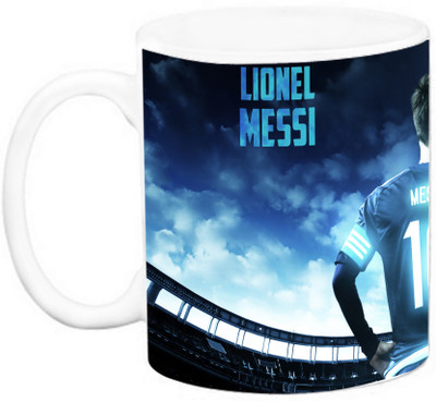 

EFW FOOTBALL CLUB - BARCELONA (FCB) - LIONEL MESSI (Design 1) Ceramic Mug(325 ml), Multicolor