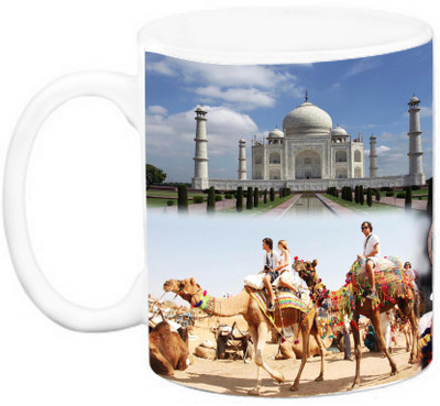 

EFW INDIA - INCREDIBLE INDIA Taj mahal Ceramic Mug(325 ml), Multicolor
