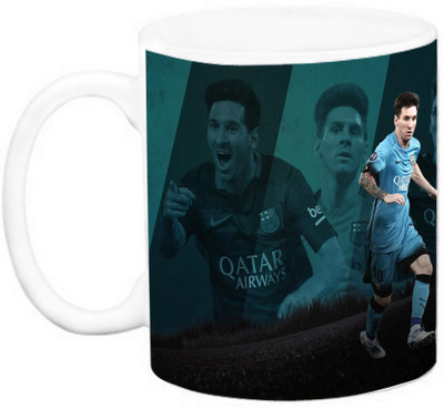 

EFW FOOTBALL CLUB - BARCELONA (FCB) - LIONEL MESSI (Design 4) Ceramic Mug(325 ml), Multicolor