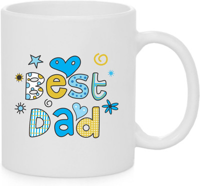 

Best Dad Coffee Ceramic Mug(350 ml), White