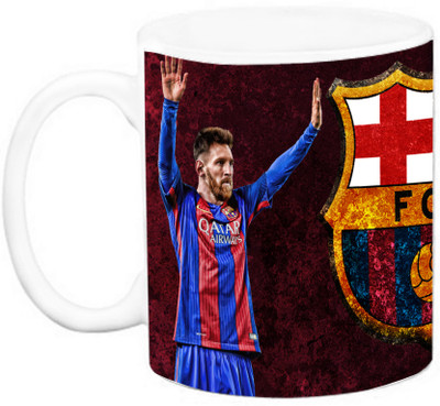 

EFW FOOTBALL CLUB - BARCELONA (FCB) - LIONEL MESSI (Design 5) Ceramic Mug(325 ml), Multicolor