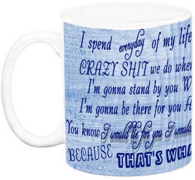 EFW FRIENDSHIP - Quotes - Best friend Ceramic Coffee Mug(325 ml)