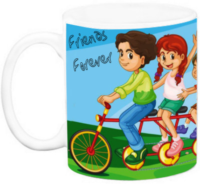 

EFW FRIENDSHIP - Cartoon - friends forever Ceramic Mug(325 ml), Multicolor
