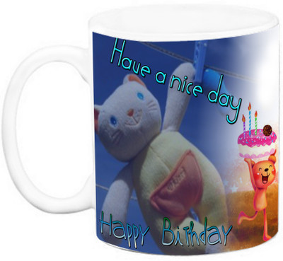 EFW HAPPY BIRTHDAY - Have a nice day Ceramic Mug(325 ml), Multicolor