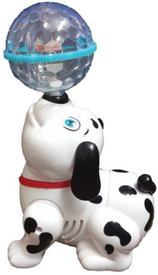 

SS Traders Cute Dancing Dog Toy(dalmatian) With Reflected 3d Lights & Wonderful Music For Kids, Battery Operated(Multicolor)