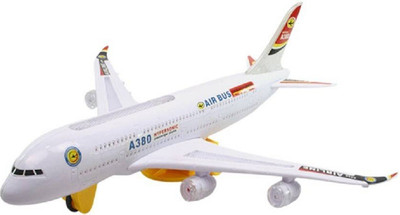 

BASAVA Musical Plane with Flashing Lights for Kids(White)