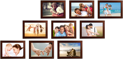 

Swadesi Stuff MDF Photo Frame(Brown, 9 Photos)