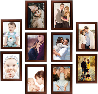 

Swadesi Stuff MDF Photo Frame(Brown, 10 Photos)