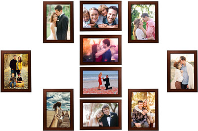 

Swadesi Stuff MDF Photo Frame(Brown, 10 Photos)
