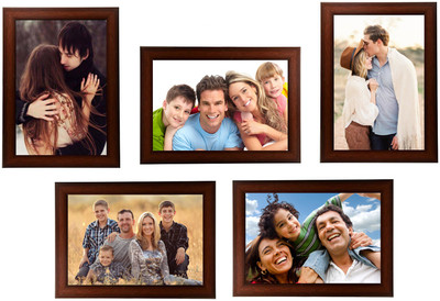 

Swadesi Stuff MDF Photo Frame(Brown, 5 Photos)
