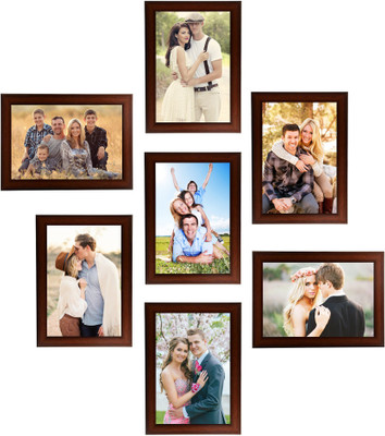 

Swadesi Stuff MDF Photo Frame(Brown, 7 Photos)