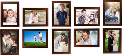 

Swadesi Stuff MDF Photo Frame(Brown, 10 Photos)