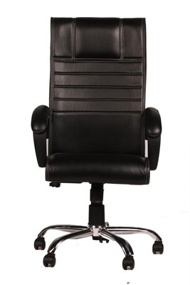 

Ks chairs Leatherette Office Arm Chair(Black)
