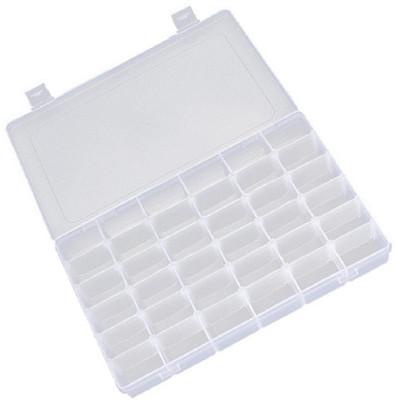 

ShopAis 1 Week 36 Cells Medicine Organiser Pill Box(White)