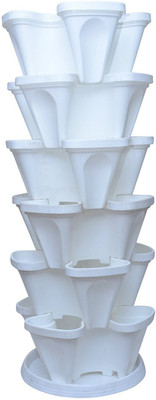 

Garden's Need Stack A Pot For Floor Plant Container Set(Pack of 6, Plastic)