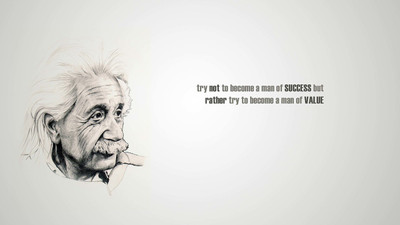 

TRY NOT TO BECOME A MAN OF SUCCESS BUTRATHER TRY TO BECOME A MAN OF VALUE POSTER on quality paper 13x19 Paper Print(19 inch X 13 inch, Rolled)