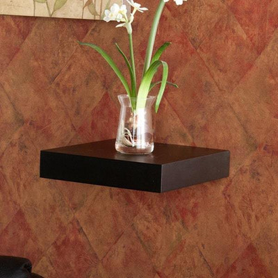 

Qesyas Black Floating Shelf MDF Wall Shelf(Number of Shelves - 1, Black)