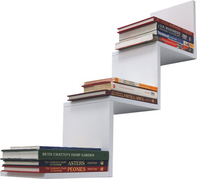 

Ganeshaas W Shaped White finish Zig Zag Floating Racks MDF Wall Shelf(Number of Shelves - 1, White)