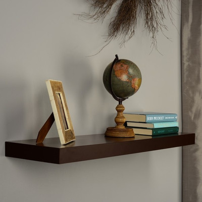 

Qesyas Floating Shelf MDF Wall Shelf(Number of Shelves - 1, Brown)