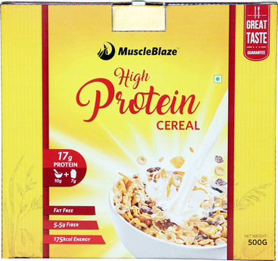 

MuscleBlaze High Protein Breakfast Protein Cereal(500 g, Unflavored)
