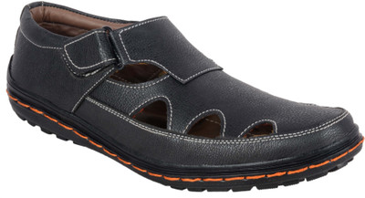 

1AAROW Men Black Sandals